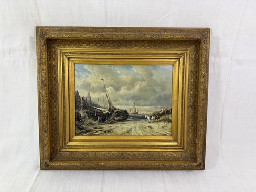 Tableau huile sur bois marine - tableau,