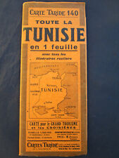 Ancienne Carte TARIDE 140 Toute la Tunisie en 1 feuille 65 x 85