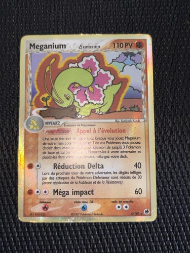 Carte pokémon meganium - pokémon,