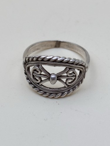 Bague argent massif - en,