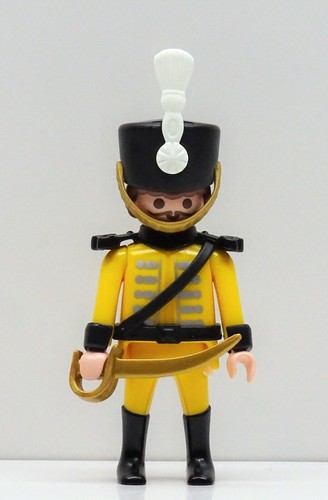 Hussard soldat jaune - hussard, a