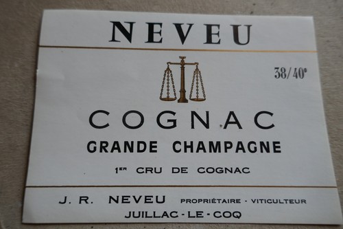 Etiquette ancienne cognac - ancienne,