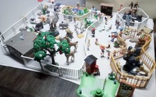 LOT PLAYMOBIL MAGNIFIQUE ZOO- BARRIÈRES- ANIMAUX SAUVAGES