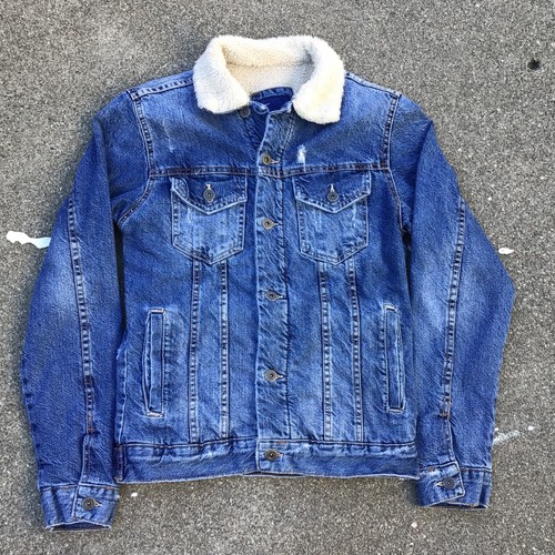 Zara man blue denim - man,