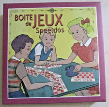 Boîte de Jeux Speeldos VM/WB : dés, Bingo Loto, dadas, jeu de cartes TBE