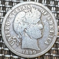 PIECE DE 10 CENTS ONE BARBER