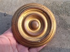Ancienne décoration Rosace, cache Clous, embrasse rideau, D=9,8 cm, N°41D