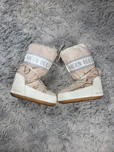 Bottes moon boot - vintage, beige