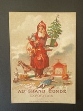 Chromo - Au grand Condé - Père Noel - Exposition Jouets