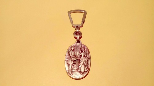 Rare ancien porte clés ptt - porte,
