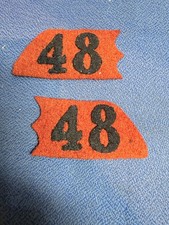 MILITARIA PATTES COL 48 REGIMENT