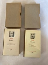 Alain les Propos tomes 1 et 2 collection la pléiade