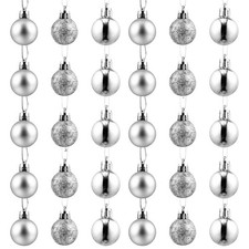  48pcs boule suspendue de noël arbre de noël suspendu décor vitrine ornements