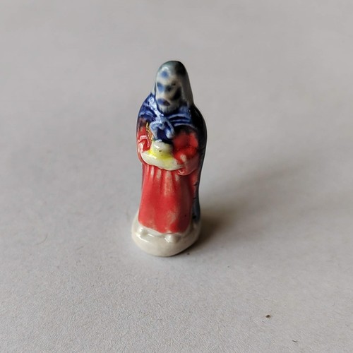 Fève santon rouge bleu - fève, et