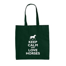 Keep Calm Et Amour Chevaux - Toile Sac - Équitation de Course Rider