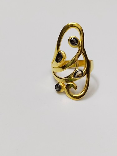 Bague polki diamant - polki, trinity