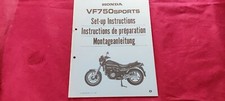 MANUEL D INSTRUCTIONS DE PREPARATION OCCASION HONDA VF 750 SPORTS /1983 / D