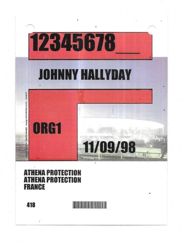 Rare pass concert johnny - pass,