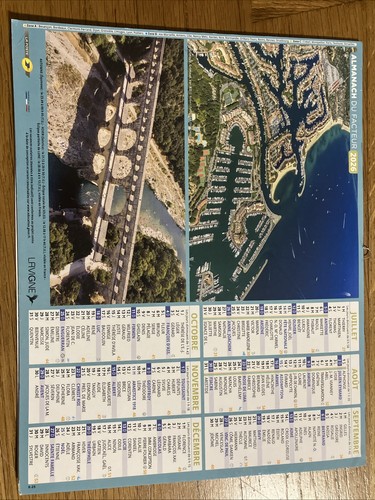 Calendrier poste 2026 - calendrier,
