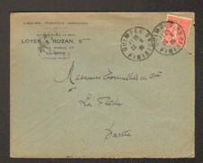 QUIMPER (29) IMPRIMERIE / EDITEUR de CARTES POSTALES "LOYER & ROZAN" en 1932
