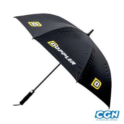 Parapluie doppler noir jaune - parapluie,
