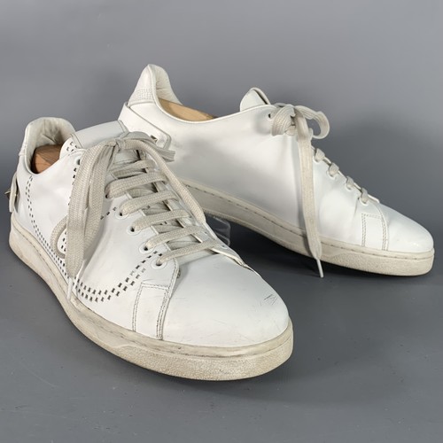 Baskets cuir blanches - en,
