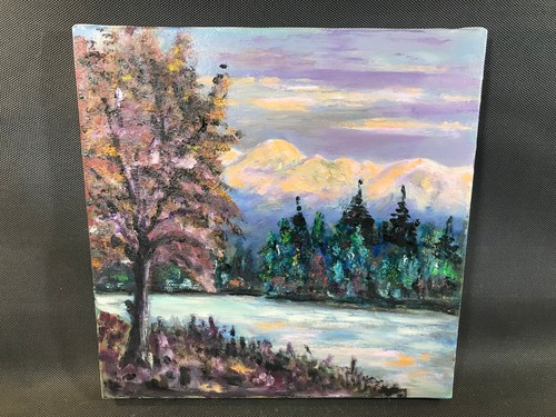 Tableau peinture huile - , sur