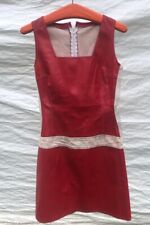 Vintage Très Belle Robe TIM BARGEOT Paris Taille 1 Courte Rouge Style Années 60
