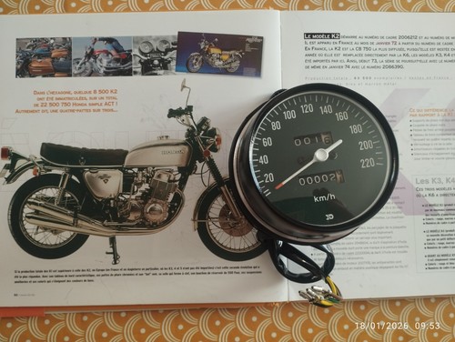 Compteur honda 750 k2 - honda, cb
