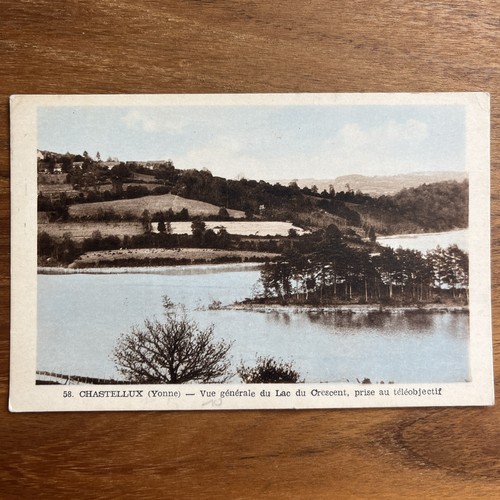 Cpa chastellux lac - chastellux, (yonne)