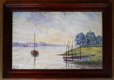 Tableau aquarelle ancienne - aquarelle,