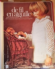 Classeur 15 revues de fil en aiguille 61 à 75 1973 couture coupe tricot VINTAGE
