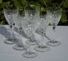6 verres à eau en cristal de Saint Louis modèle Chantilly (prix pour 6 verres)