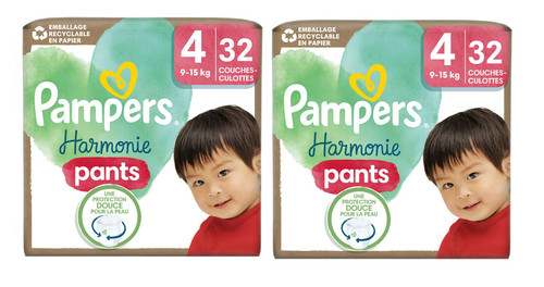 Pack 64 couches pampers - pack, 32