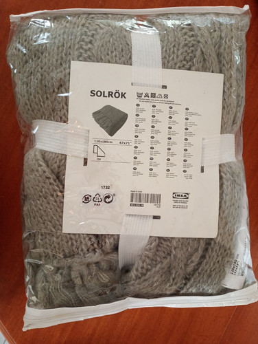 Plaid couverture tricot ikea - plaid,