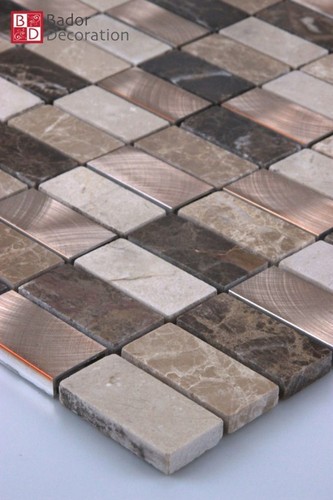 Carrelage mosaïque marbré - mosaïque,