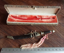 Katana Miniature Couteau Vintage ds son écrin Canif,Coupe papier Japon Japonais