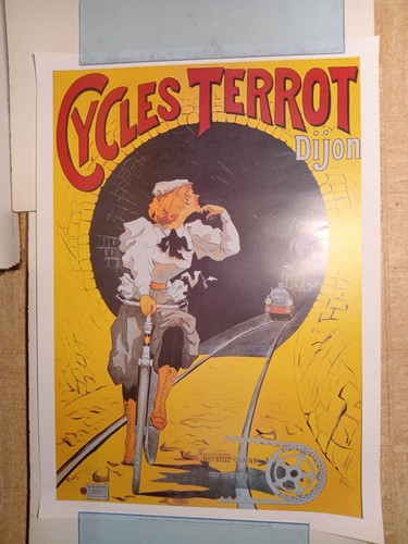 Affiche publicité cycles - affiche,