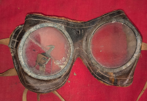Lunettes cuir ronde - ronde, pilote