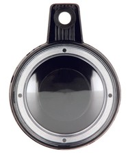 Porte vignette rond noir