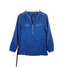 Caroll Chemisier Femme 36 Bleu