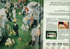 publicité Advertising 11211 1970   caravanes Digue  20 nouveaux modèles 2 pages