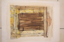 aquarelle porte maison