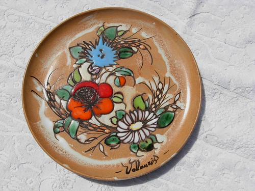 Assiette ancien décor capron - assiette,