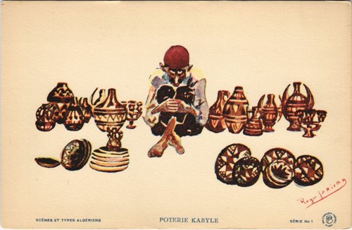 Cpa algeria scenes - ak, types