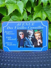 Plaque métal johnny hallyday - johnny,