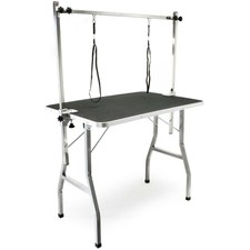 Table de toilettage réglable 2 sangles table de soins chien chat grooming table