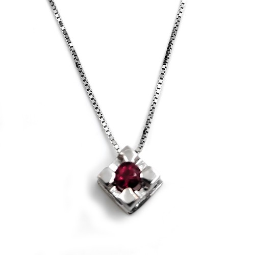 Collier blanc kt punto - 18,
