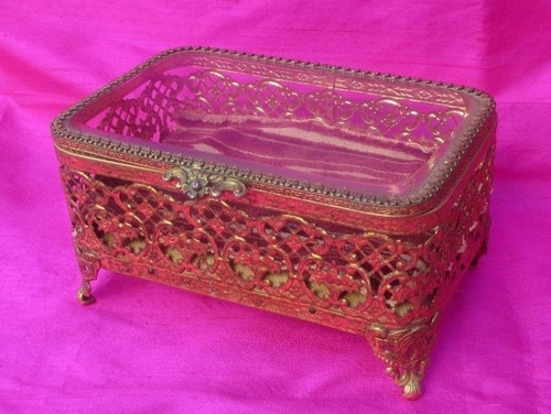 Nice vintage brass footed - brass,