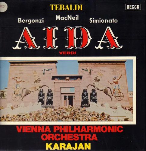 Verdi aida coffret vinyl 33 - verdi, lp